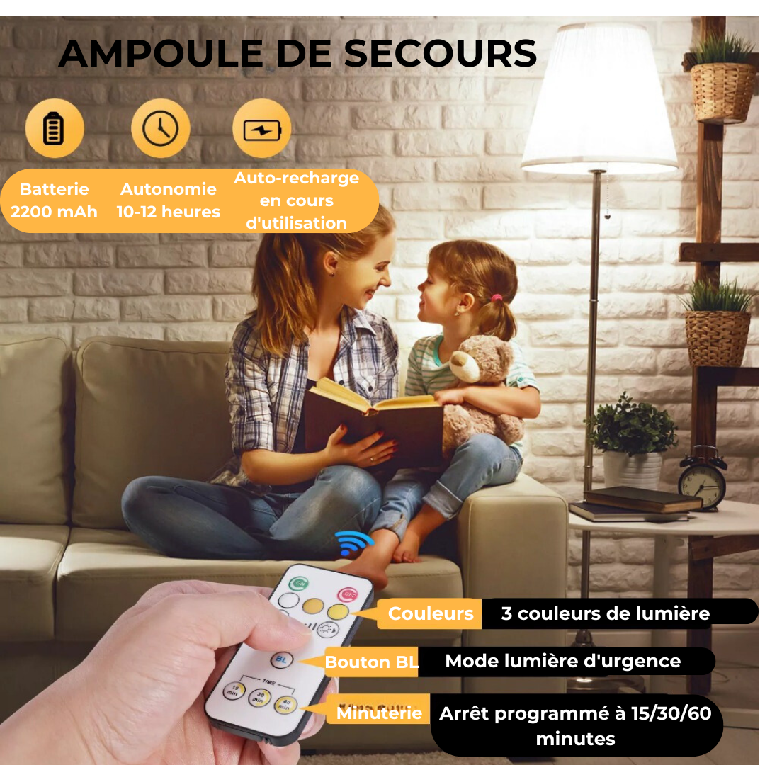 Rechargeable LED Bulb with Remote