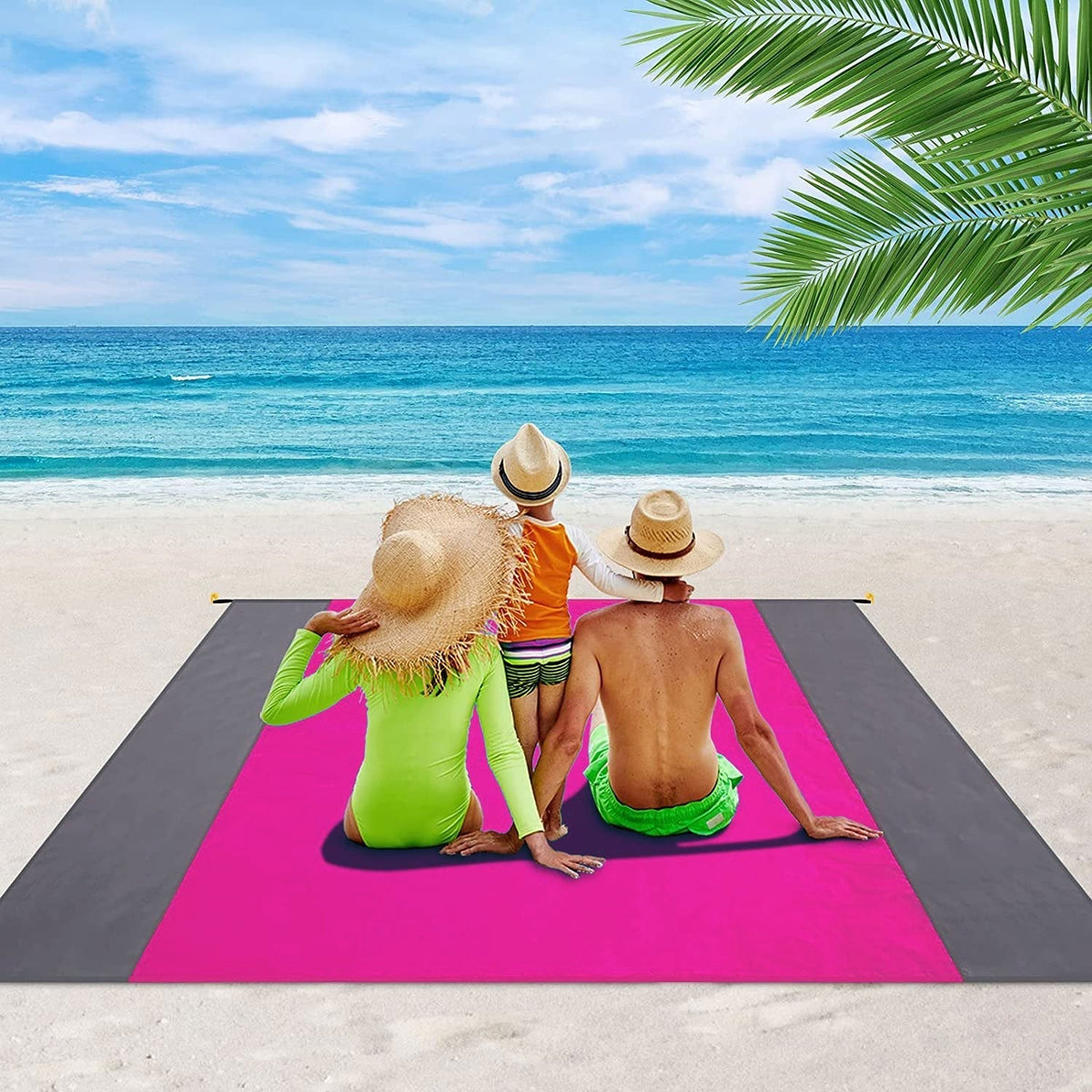 Waterproof beach cover for 5-8 adults, sand-resistant