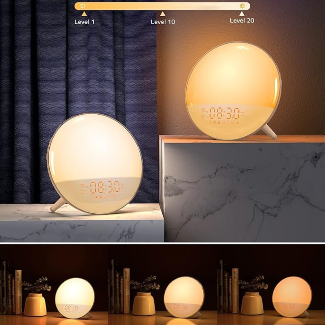Sunrise Alarm Clock with Sunset Simulation