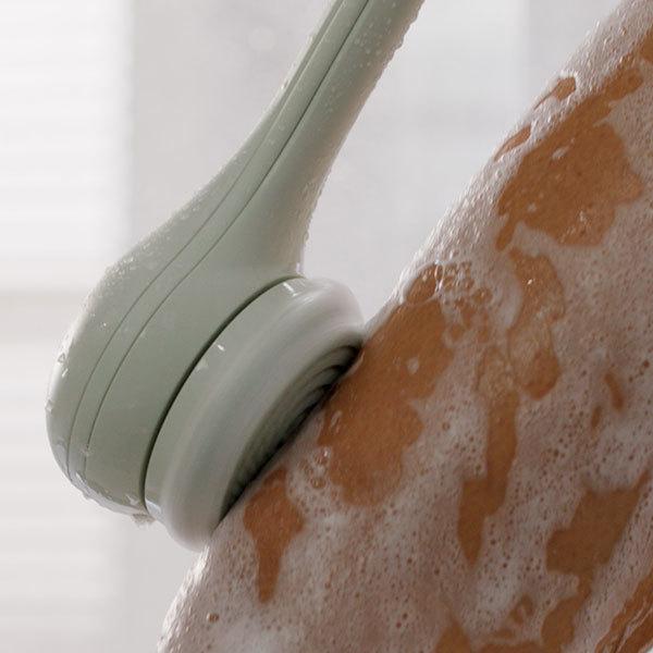 Electronic Bath Brush with Double Handle for Easy Cleaning