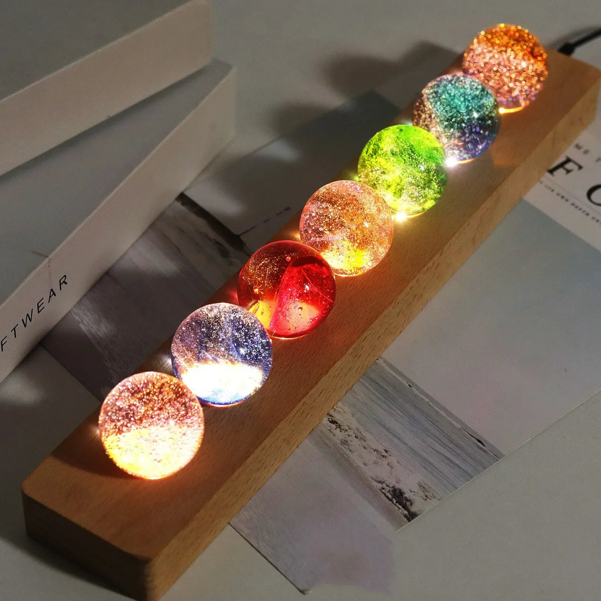LED Sphere Lamp 7 Chakras