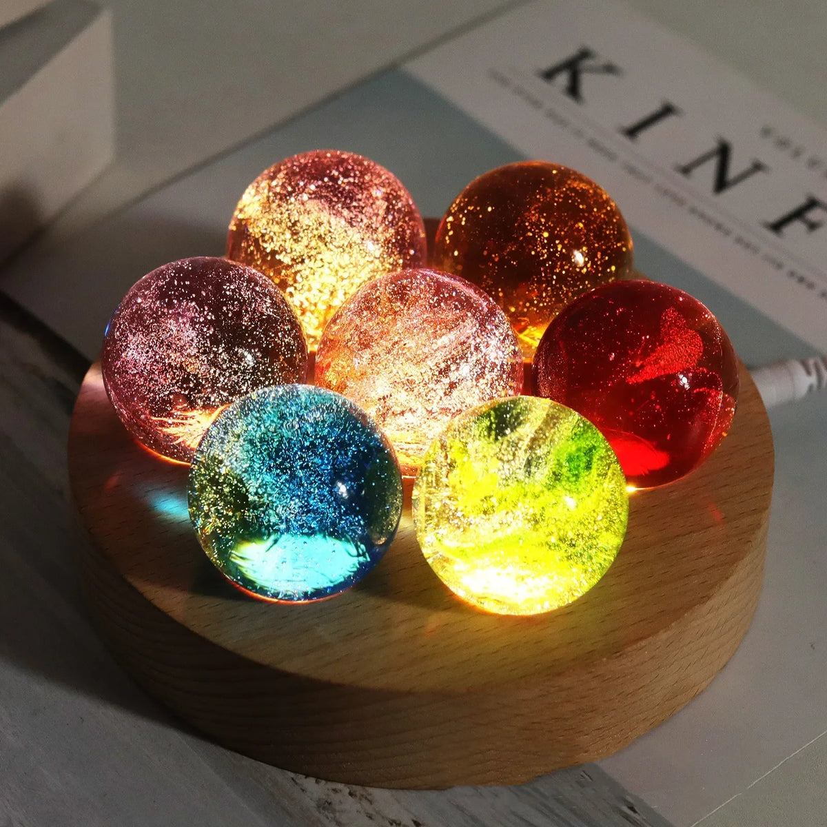 LED Sphere Lamp 7 Chakras