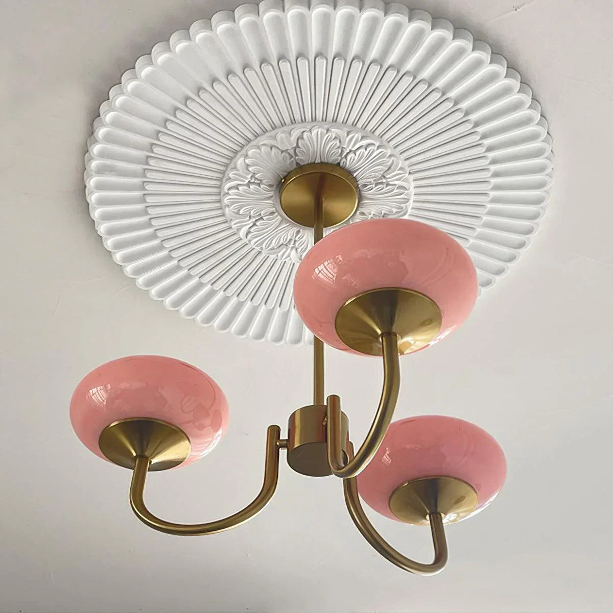 Floral Elegance Macaron Chandelier Design