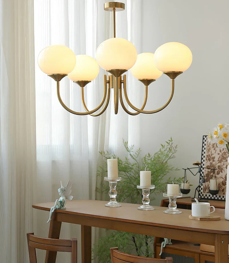 Floral Elegance Macaron Chandelier Design