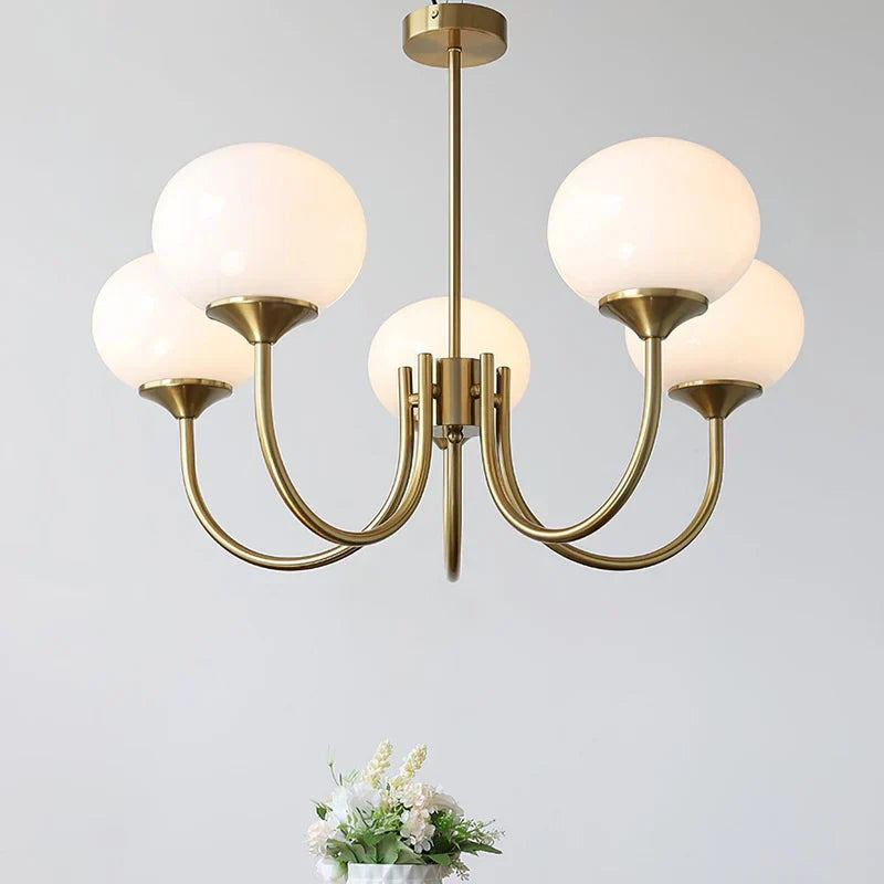 Floral Elegance Macaron Chandelier Design