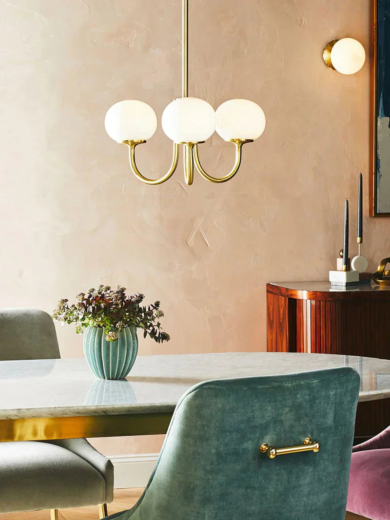 Floral Elegance Macaron Chandelier Design