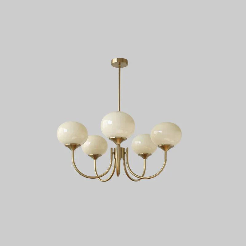 Floral Elegance Macaron Chandelier Design
