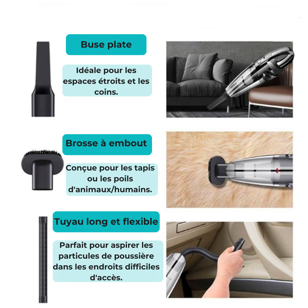 Powerful Compact Cordless Hand Vacuum - Efficient Cleaning
