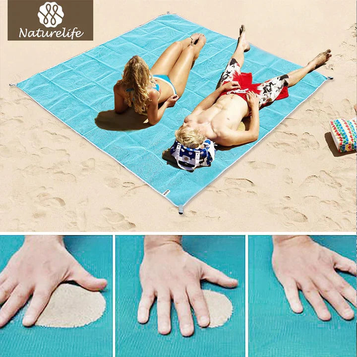 Waterproof beach cover for 5-8 adults, sand-resistant