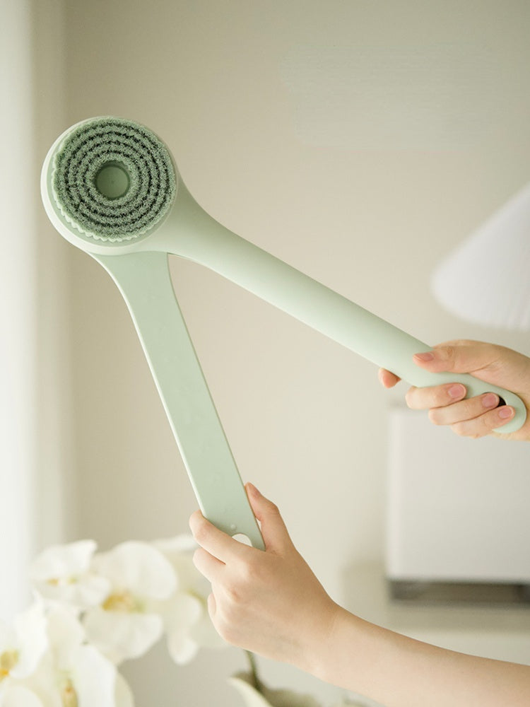 Electronic Bath Brush with Double Handle for Easy Cleaning