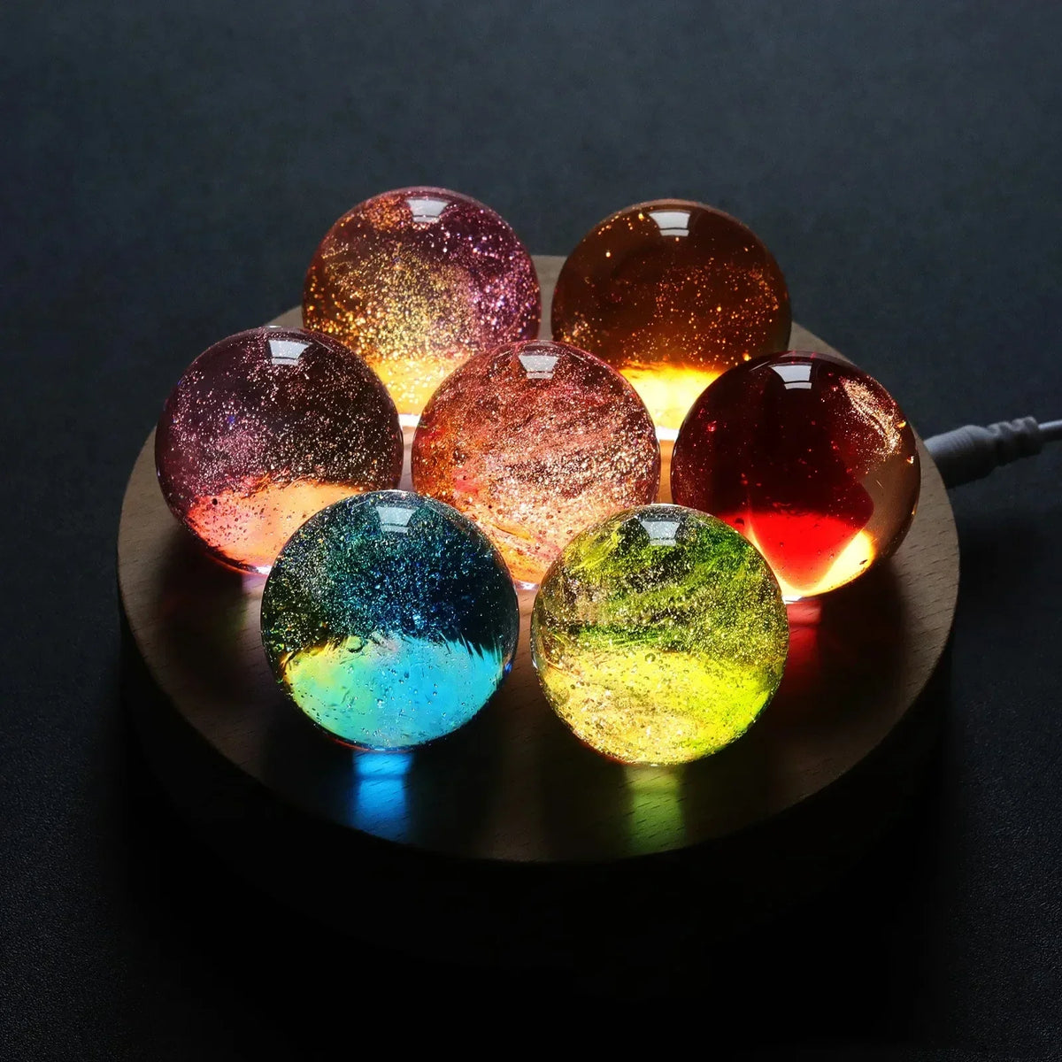 LED Sphere Lamp 7 Chakras
